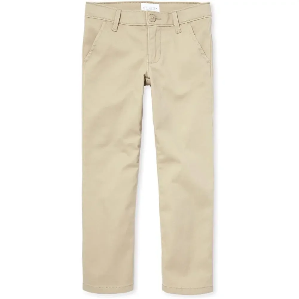 New NWT The Children's Place Girls' Khaki Skinny Chino Pants Youth Size 16